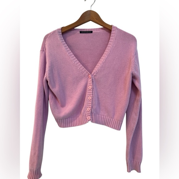 Brandy Melville bubblegum pink cardigan - Picture 8 of 8